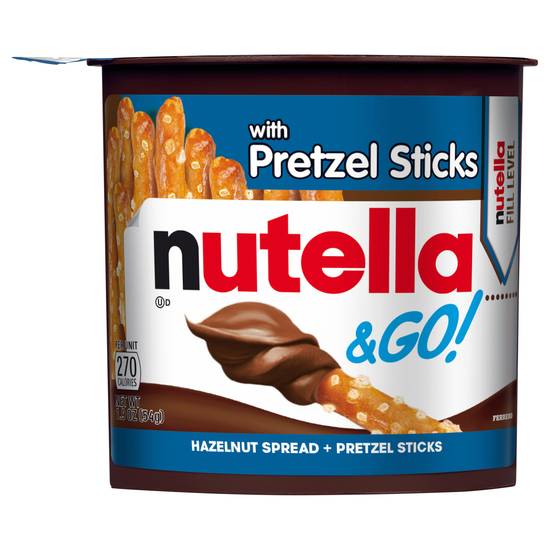 Nutella Hazelnut Spread + Pretzel Sticks