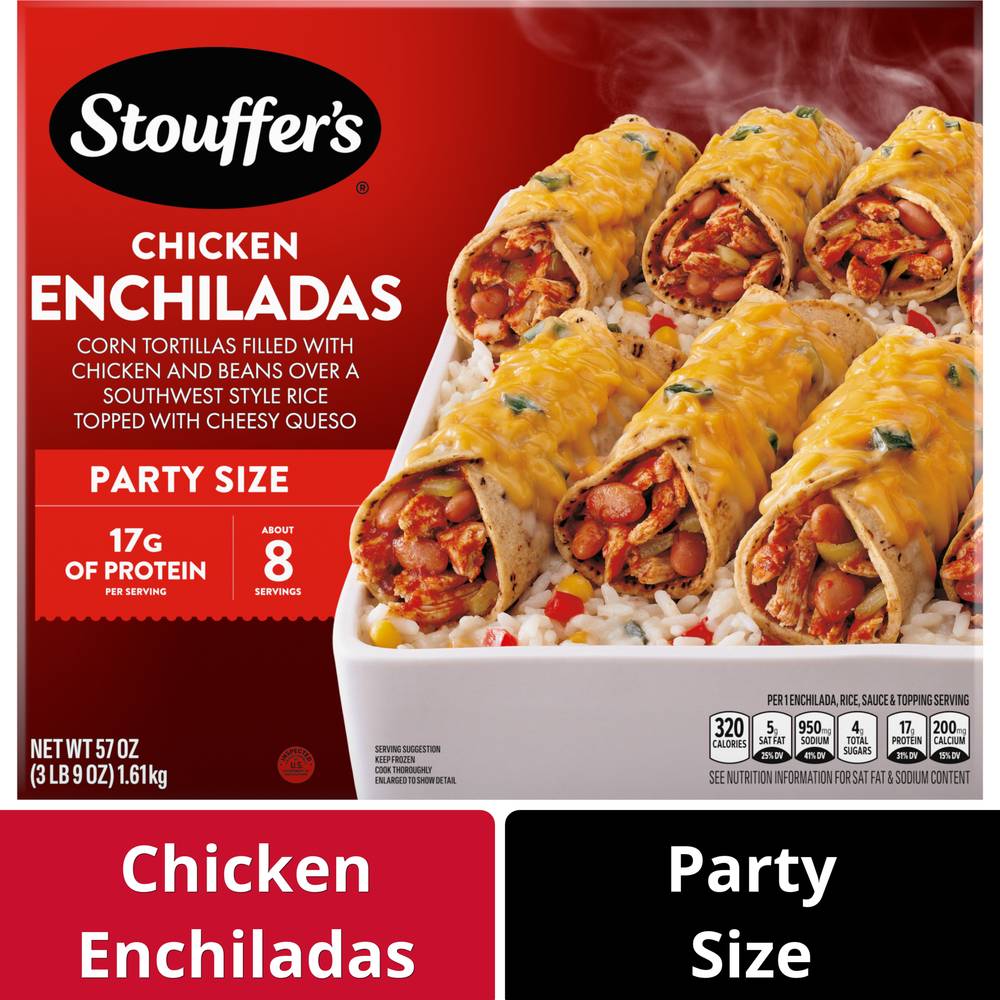 Stouffer's Classic Chicken Enchiladas (57 oz, 8 ct)