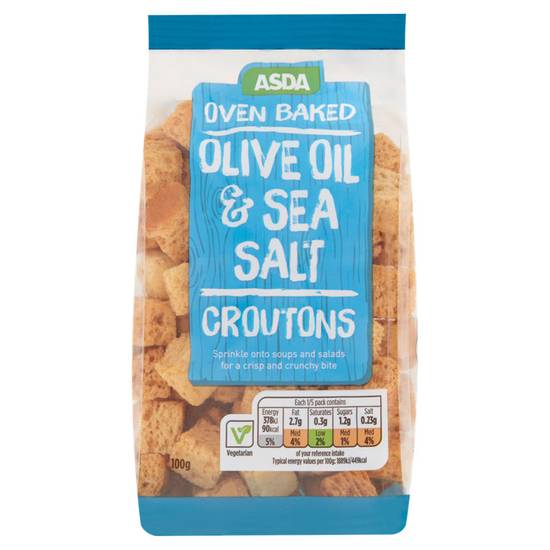 Asda Oven Baked Olive Oil & Sea Salt Croutons 100g