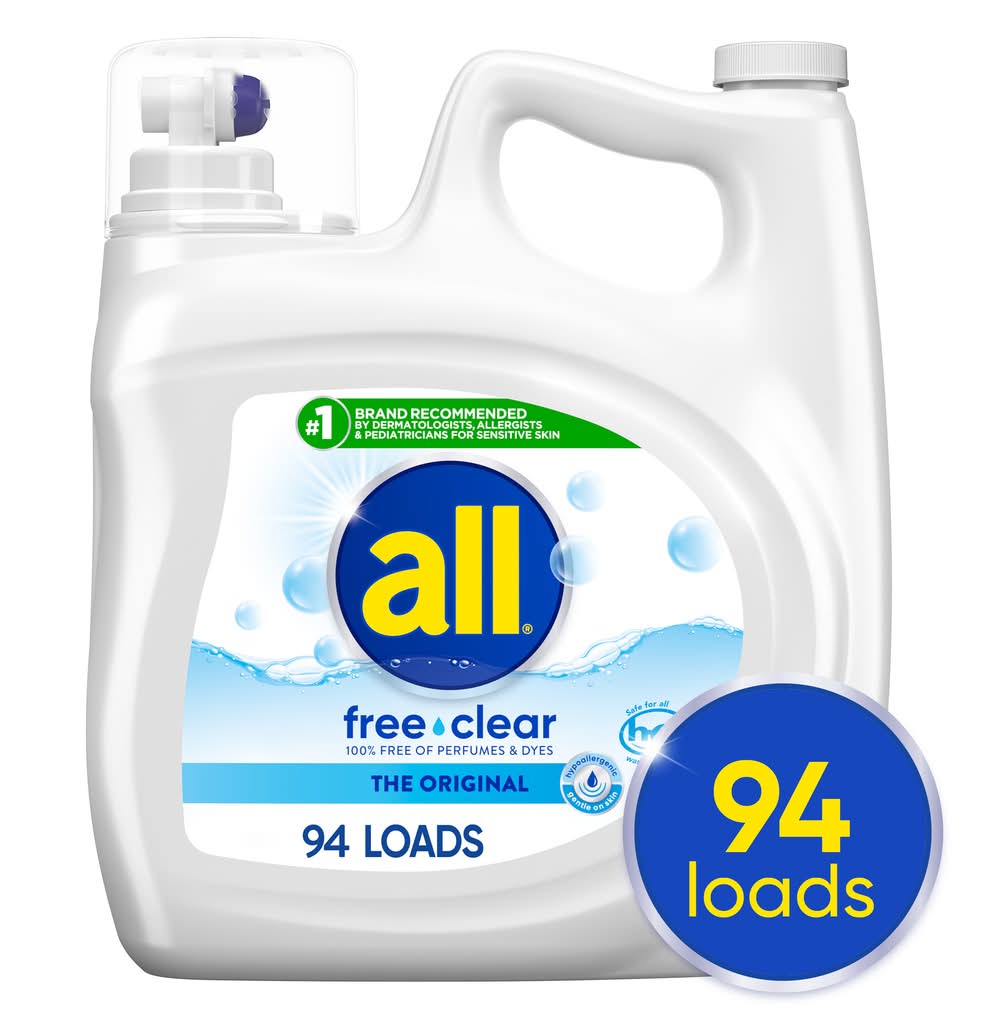 All Free Clear Liquid Laundry Detergent With Stainlifters (88 fl oz)