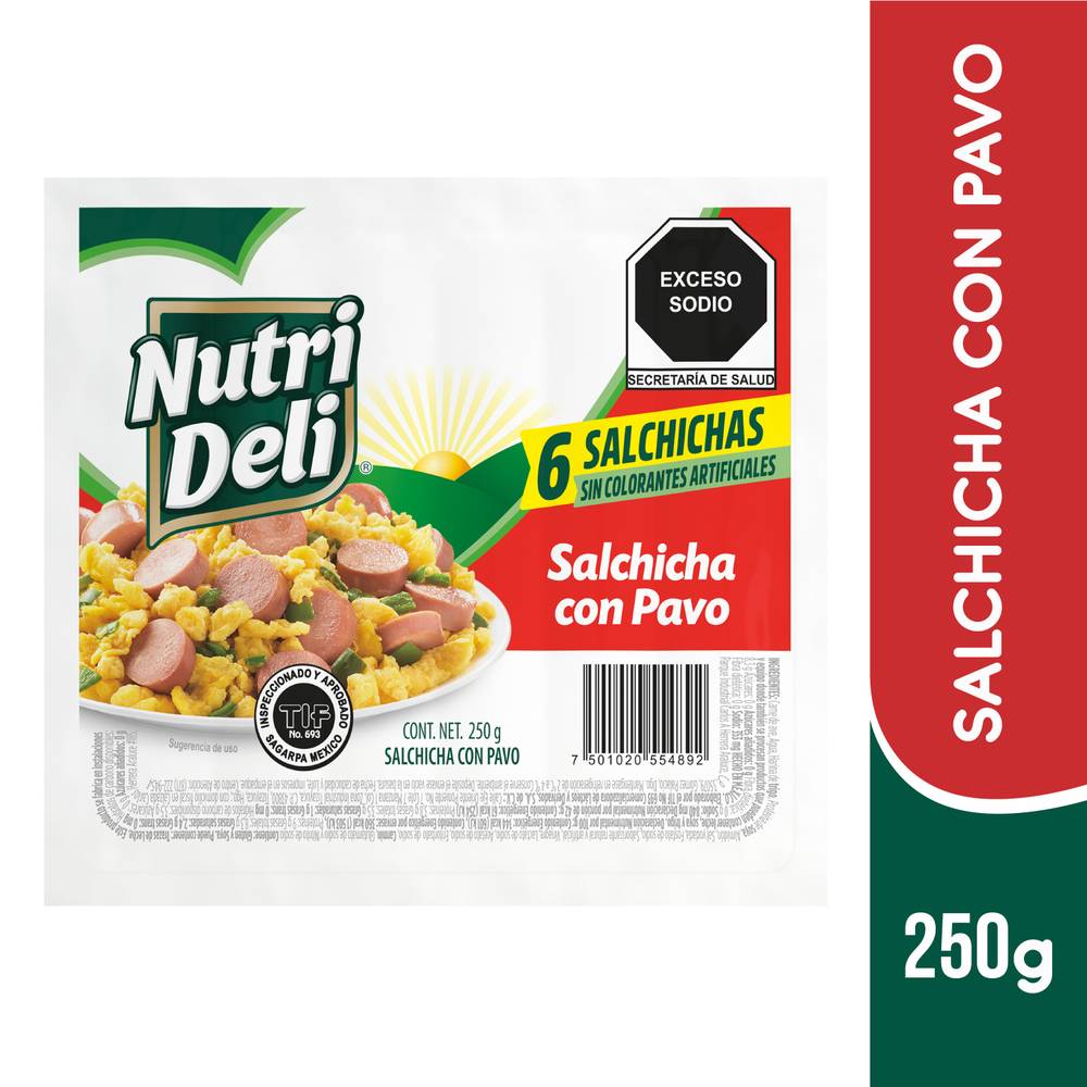 Nutri Deli · Salchicha de pavo (6 un)