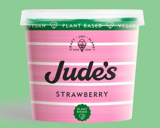 Jude's Vegan Strawberry Ice Cream Tub 100ml