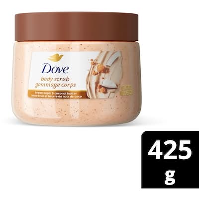 Dove Body Scrub For Silky Smooth Skin, Brown Sugar & Coconut Butter (425 g)