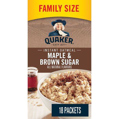 Quaker gruau à l'érable et à la cassonade (774 g) - maple & brown sugar oatmeal (774 g)