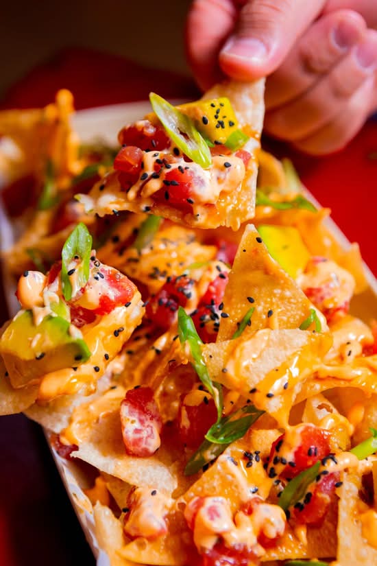 Ahi Tuna Poke Nachos