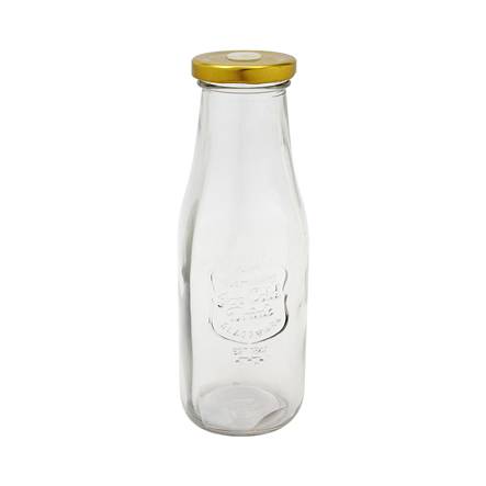 Botella para leche con tapa (1 pieza)