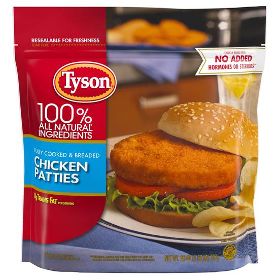 Tyson Fully Cooked & Breaded Chicken Patties