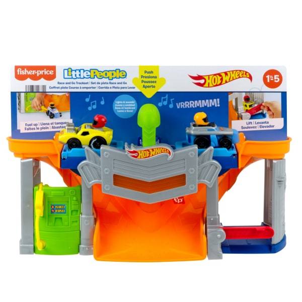 Hot Wheels® Race and Go Trackset by Little People®