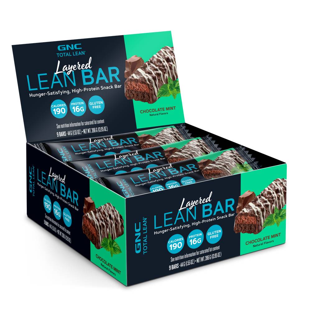 Gnc Total Lean Layered Bar (9 ct) (chocolate-mint)