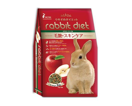 【日本GEX】蘋果口味愛兔高纖美味餐3kg#20094201