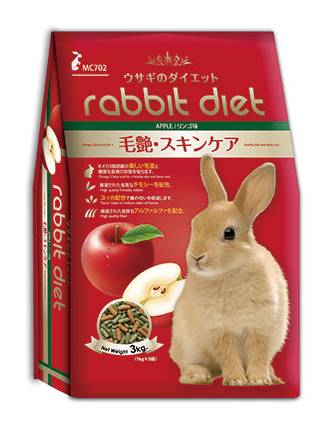 【日本GEX】蘋果口味愛兔高纖美味餐3kg#20094201