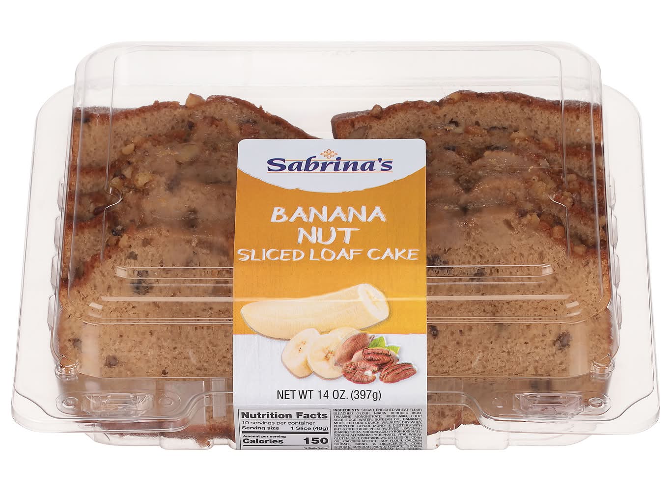 Sabrina's Sliced Nut Loaf Cake, Banana (14 oz)