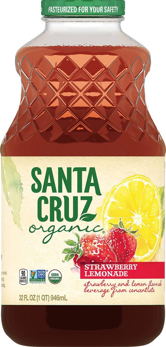 Santa Cruz Organic Juice (32 fl oz) (strawberry-lemonade )
