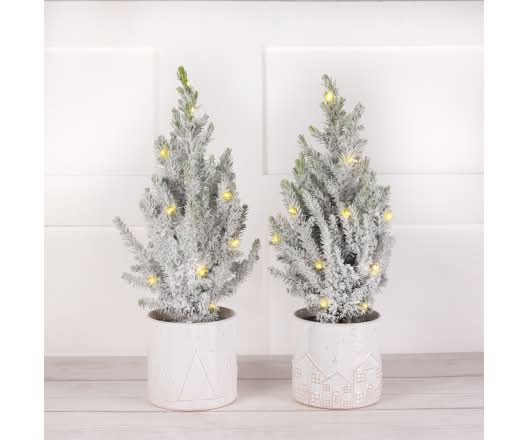 Ceramic Christmas Tree With Lights