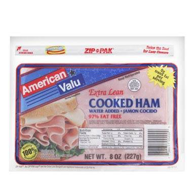 American Valu Extra Lean Cooked Ham 8 oz.