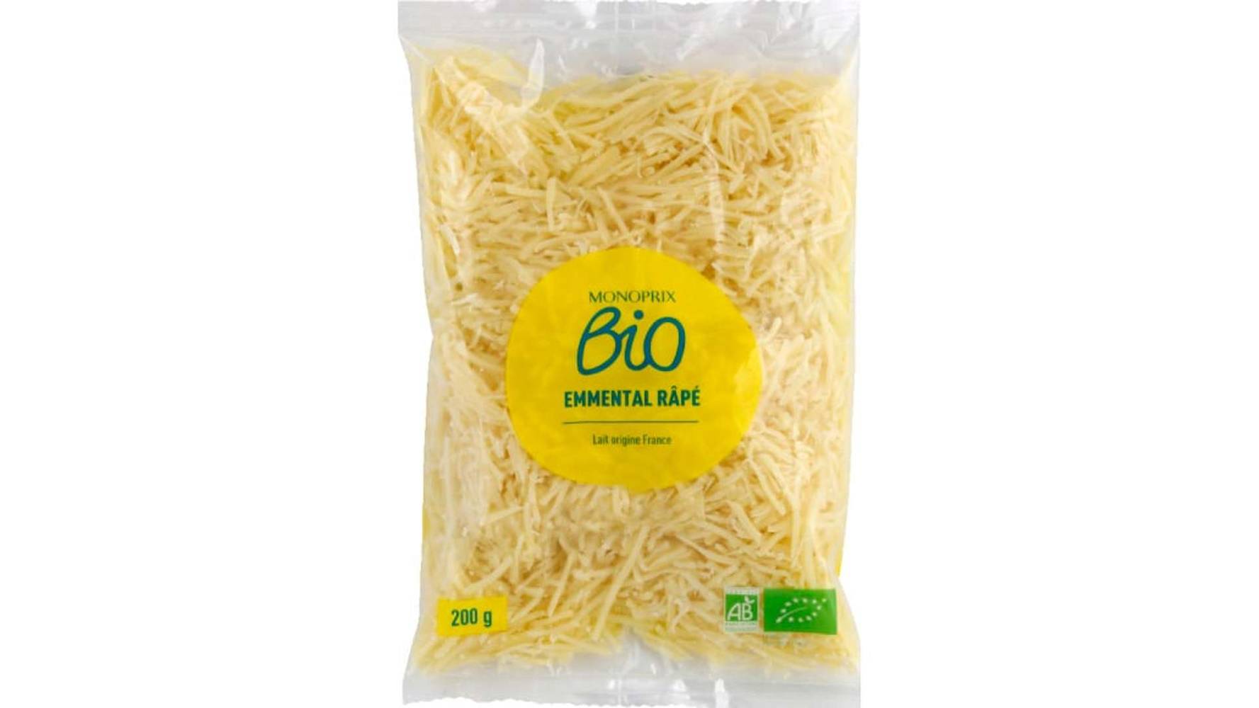 Monoprix Bio - Emmental râpé (200g)