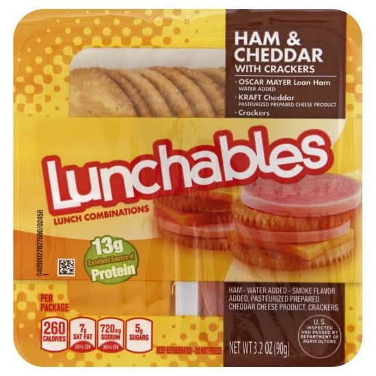 Lunchables Ham & Cheddar Cheese With Crackers (3.2 oz)