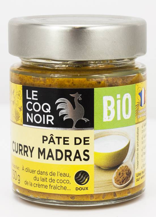 Le Coq Noir - Pâte de curry madras bio