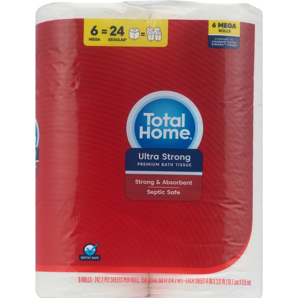 Total Home Ultra Strong Bath Tissue (6 ct)