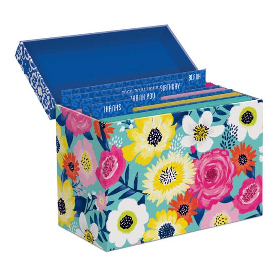 Lady Jayne All-Occasion Assorted Bright Florals Note Cards With Envelopes