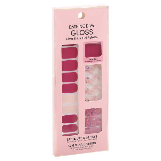 Dashing Diva Gloss Berry Bloodstone Ultra Shine Gel Nail Strips (32 ct)