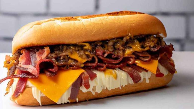 Baconator Cheesesteak (steak)