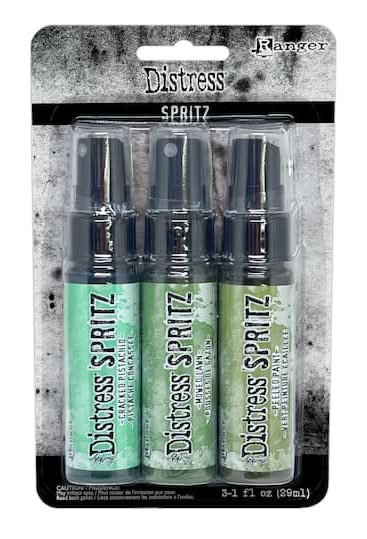 Tim Holtz Distress Spritz Green Pigment Spray Set, Multicolor (3 x 1 fl oz)