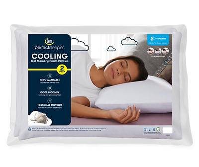 Serta Washable Cooling Gel Memory Foam Pillows (18 x 24 inch/white)