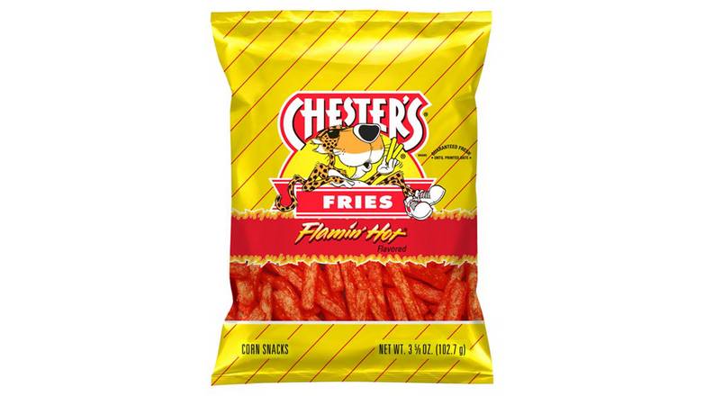 Chesters Flamin Hot Fries Flavored Corn And Potato Snacks