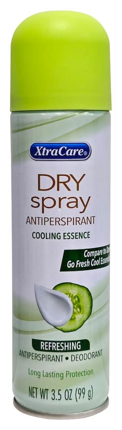XtraCare Cooling Essence Dry Spray Antiperspirant, Cucumber (3.5 oz)