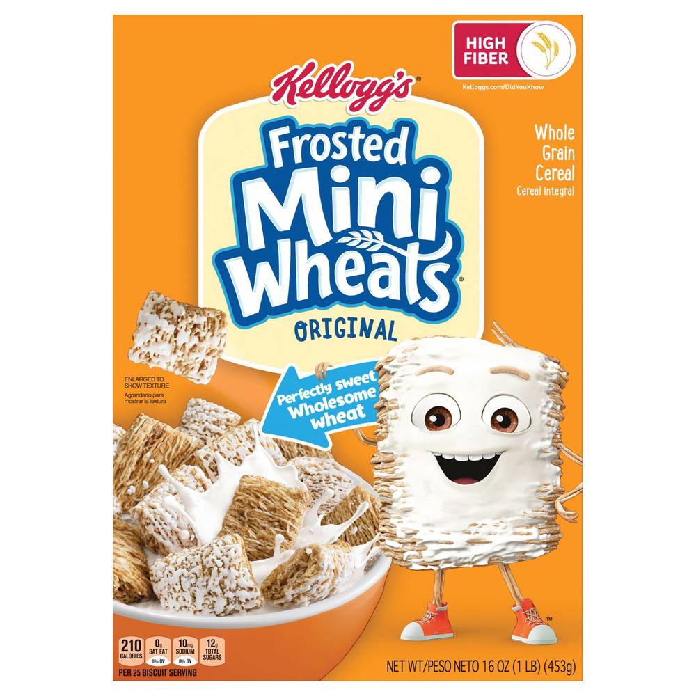 Kellogg's Frosted Mini-Wheats Breakfast Cereal Kids Family Breakfast Box