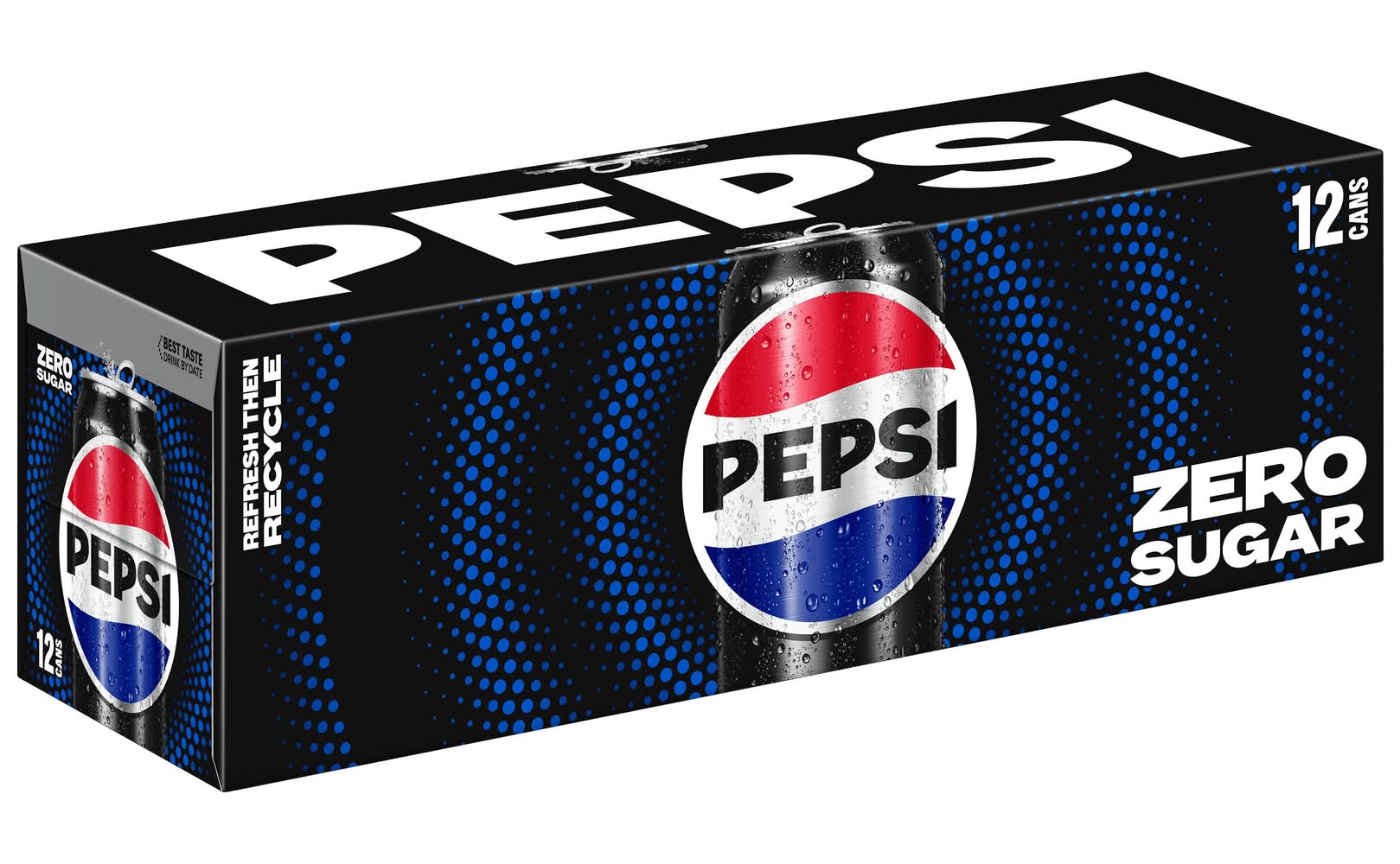 Pepsi Zero Sugar Cola Soda (12 x 12 fl oz)