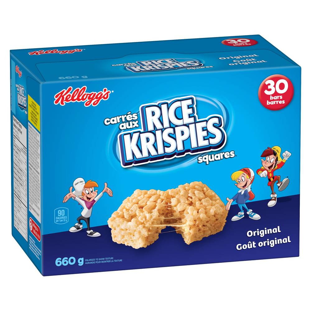 Kellogg's Original Rice Krispies Squares Jumbo pack (30 ct)