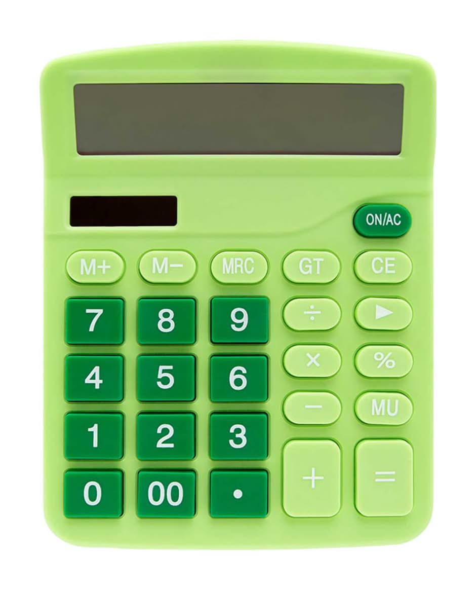 Ryder & Co. Electronic Calculator Green