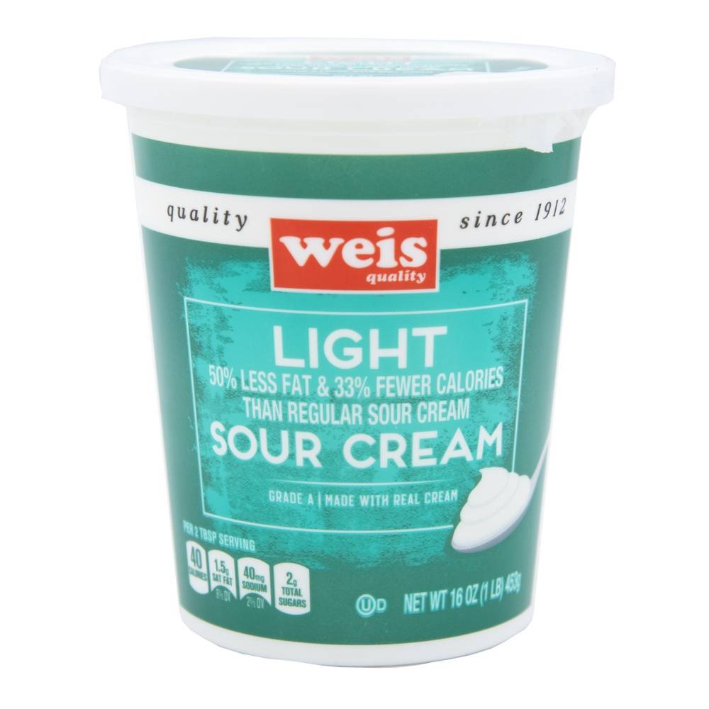 Weis Quality Light Sour Cream (16 oz)