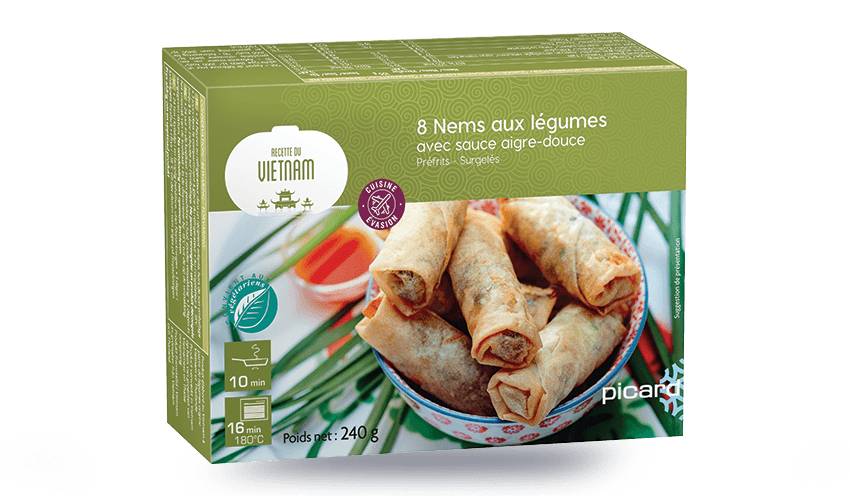 8 nems aux légumes