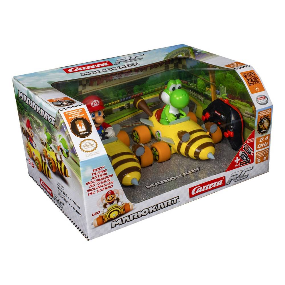 Carrera Rc mario kart mario et yoshi ensemble - Rc mario kart mario and yoshi bumble v twin pack