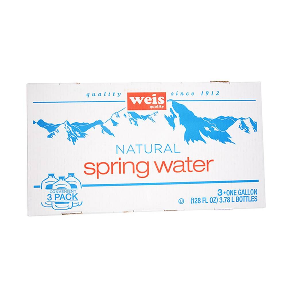 Weis Natural Spring Water (3 x 43 fl oz)