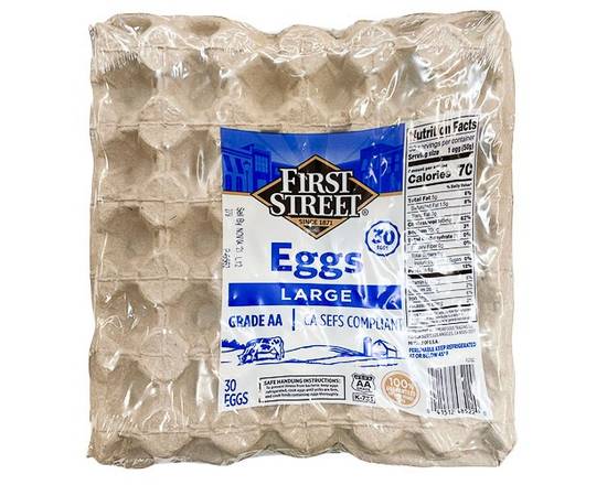First Street · Large Grade AA Eggs (30 eggs)