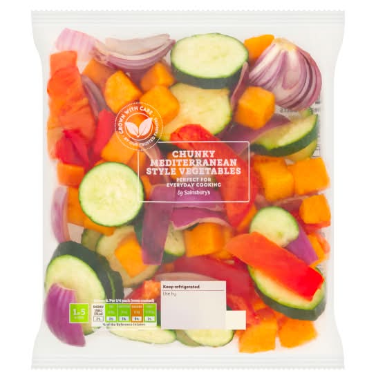 Sainsbury's Chunky Mediterranean Style Vegetables (600g)