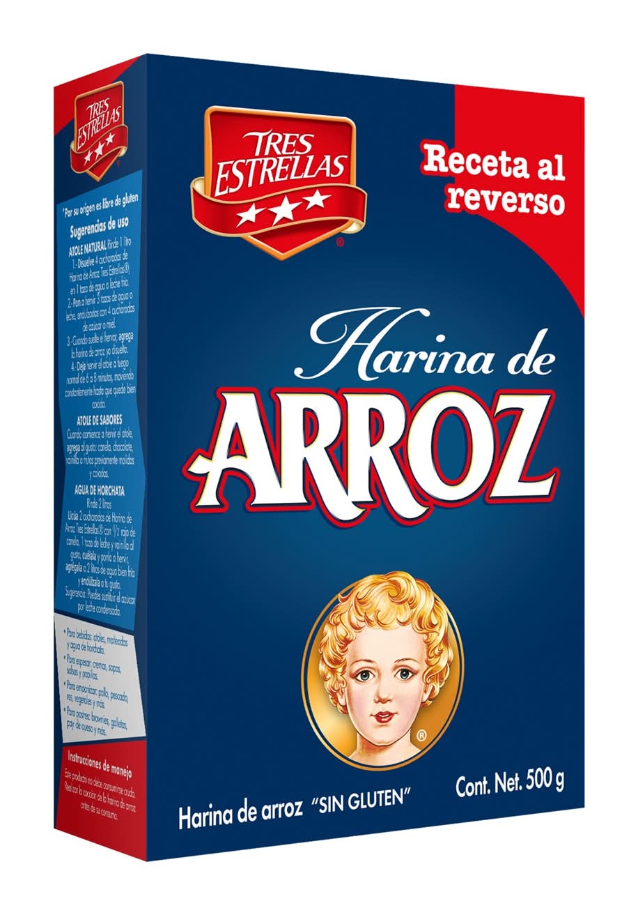 Tres Estrellas · Harina de arroz (500 g)