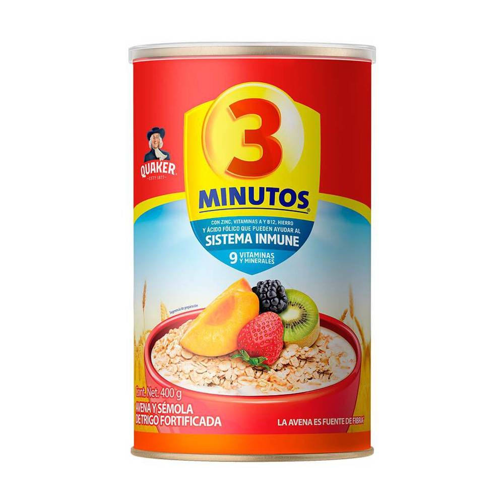 Quaker · Avena y sémola de trigo fortificada (400 g)