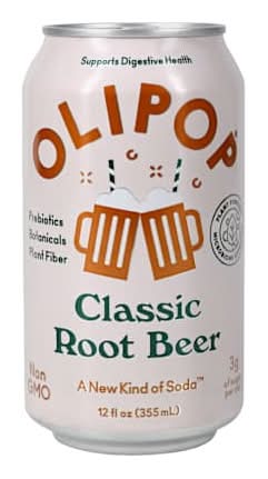Olipop Healthy Prebiotic Soda 12oz Classic Root Beer