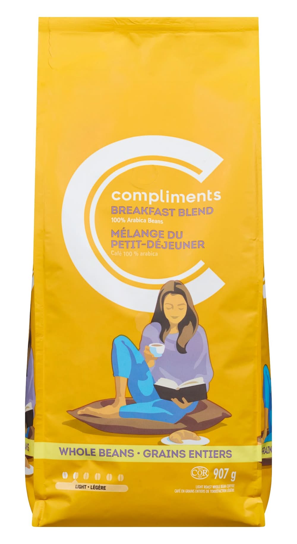 Compliments Whole Bean Breakfast Blend Coffee (907 g)