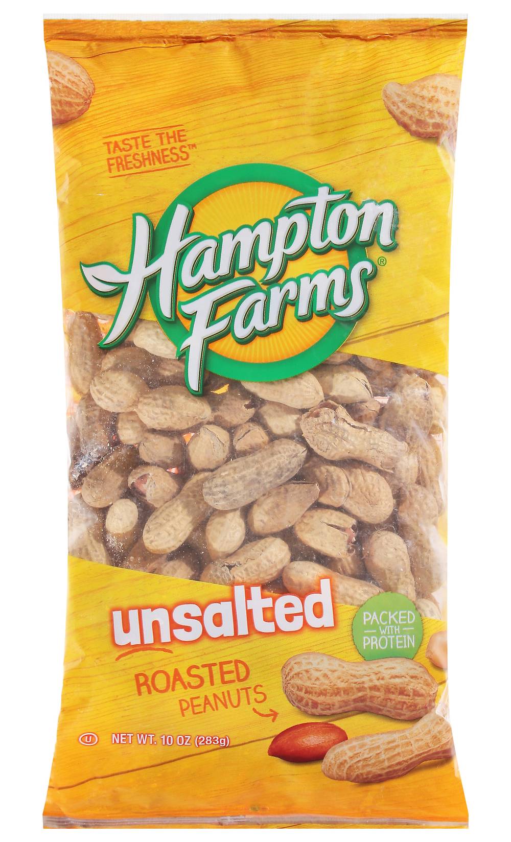 Hampton Farms Unsalted Roasted Peanuts (10 oz)