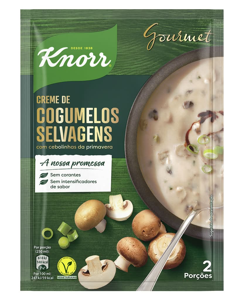 Knorr - Sopa gourmet, cogumelos, embalagem de 60g