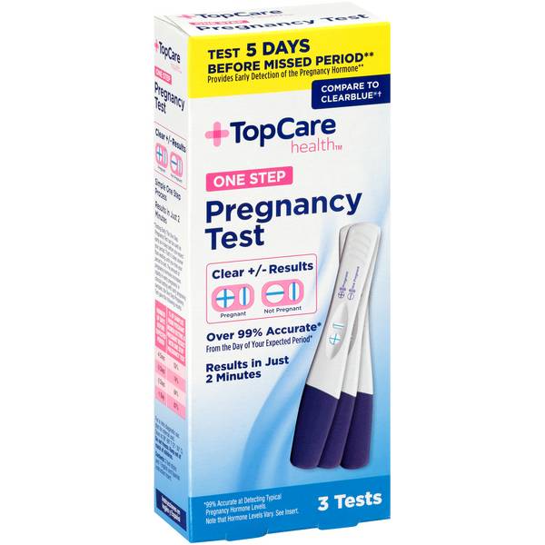 TopCare One Step Pregnancy Test (3 ct)