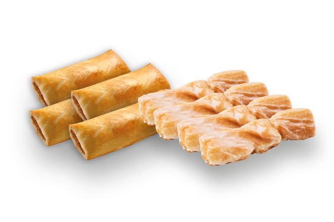 4 Beef Sausage Rolls and 4 Yum Yums