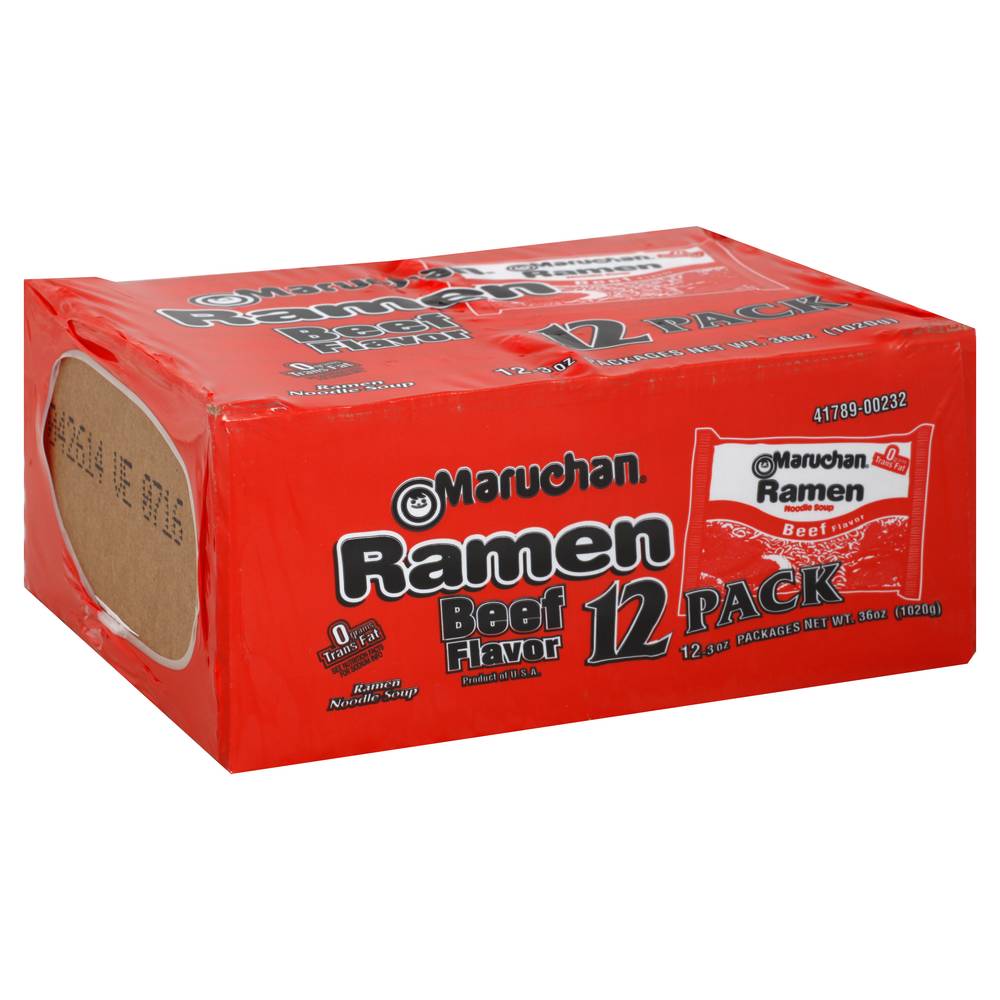 Maruchan Beef Ramen Noodle Soup (12 ct)