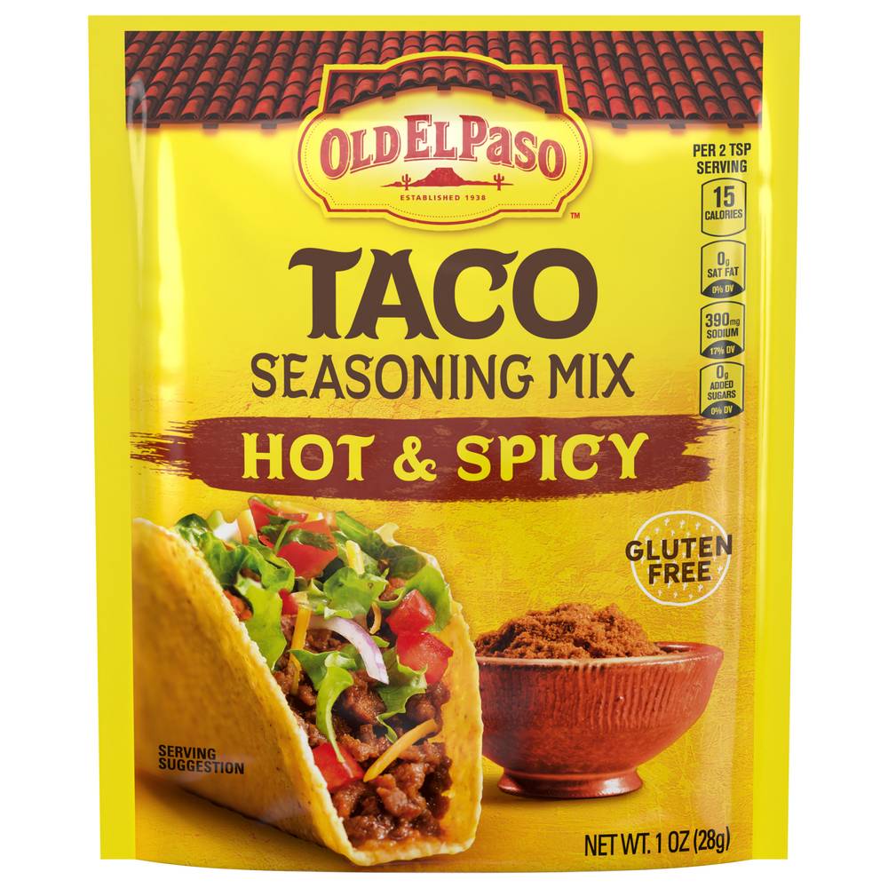 Old El Paso Taco Seasoning Mix, Hot-Spicy (1 oz)